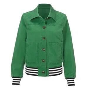 Cabi Green Bomber Jacket Size Small